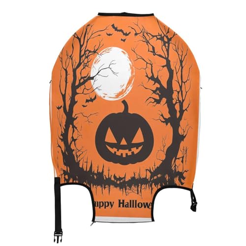 Happy Halloween Luggage Cover for Suitcase, Elastic Travel Protector with Zipper, Washable Anti-Scratch Dustproof Luggage Sleeve Fits 29-32 Inch2