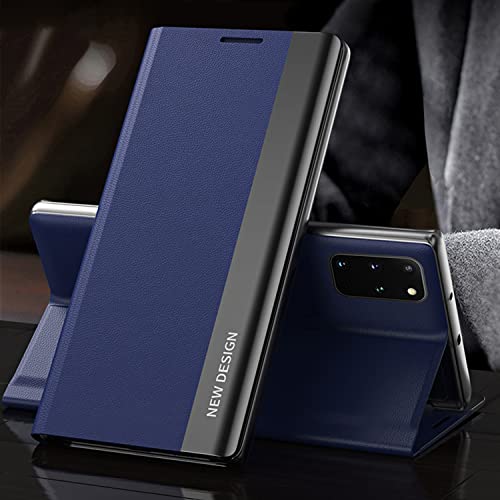 Note 20 Ultra Leather Case For Samsung Galaxy Note20 Ultra 5G, Case For [Electroplating][Kickstand][Pu Leather] Flip Cover Shockproof Anti-Scratch Protective Phone Cases For Samsung Note 20 Ultra 5G #TOP1