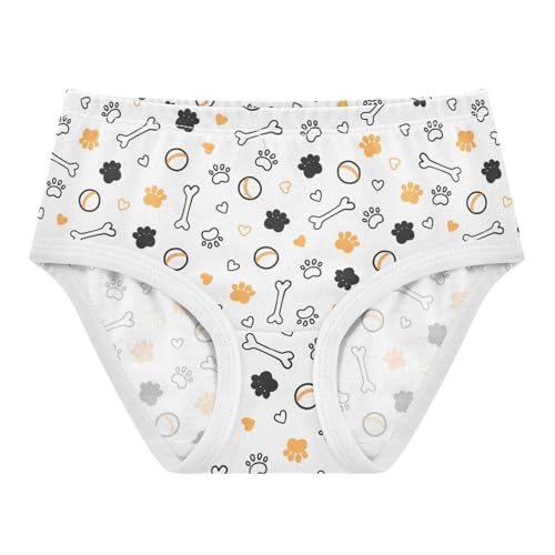 Girls' Underwear Paw Bone Cotton Stretch Comfort Toddler Panties