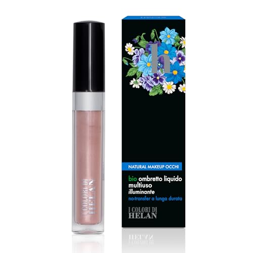 Helan I Colori Di Helan - Ombretto Occhi Liquido Illuminante Multiuso Ideale Come Blush Liquido, Terra Make Up Viso E Bronzer, Makeup No Transfer Lunga Durata, Ombretti Occhi Trucchi Donna Glow, 2,5Ml