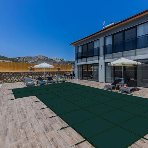 Buzzbazaar Inground Pool Safety Cover 20'x40' Green