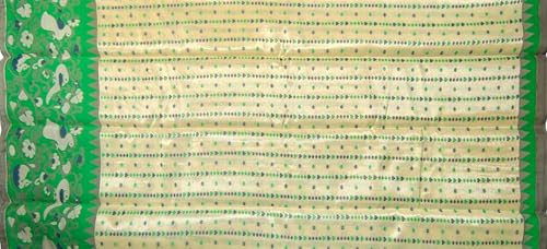 Image of VFCollections - POchampally Kalamkari Pattu Cotton SIlk Saree with Blouse Piece For Women