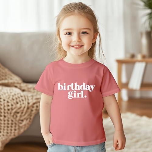 Image of Birthday Girl Shirt Outfit Year Old Kids for Toddler 1st 2nd 3rd 4th 5th 6th 7th