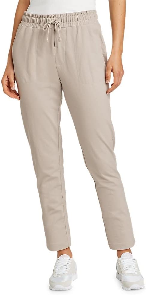 Eddie Bauer Women's Versatrex Ankle Pants, Pumice, Large