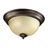 Quorum International 11" Amber Scavo Flushmount - Oiled Bronze - 3073-11-86