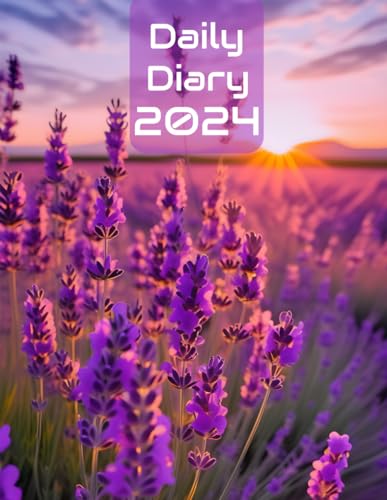 Lavender Fields Daily Diary 2024: Immerse Yourself in the Beauty of Nature with a Year of Tranquil Reflections | Sunset over Lavender Blooms