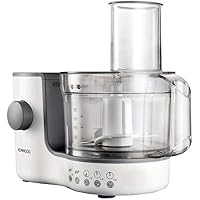 Kenwood Compact Food Processor, 1.4L Bowl, Blender, Emulsifying, Chopping Blade, Shredder Disc 400W, FP120, White