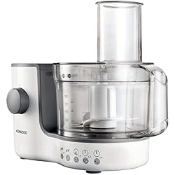1 of Kenwood Compact Food Processor, 1.4L Bowl, Blender, Emulsifying, Chopping Blade, Shredder Disc 400W, FP120, White