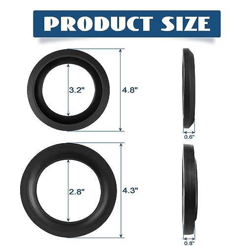 Image of 34120 Waste Ball Seal Compatible with Thetford Style II & Style Plus Toilets, Replacement RV Toilet Seal Kit for Thetford Aqua Magic Style Plus,Style Lite, Style II, Residence