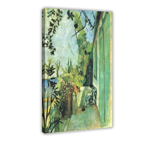 Toile Matisse terrasse Saint Tropez pour habiller un mur vide de bureau cadre