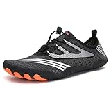 Chaussures De Plage Pour Hommes Et Femmes Chaussures De Dérive En Mont Chaussures De Cyclisme En Plein Air Chaussures De Gué Chaussures Pieds Nus Pour Extérieur(A088 black,44)