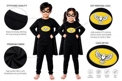 Image of superhero costumes for kids | Blue Red Full Sleeve T-Shirt & Track Pants | Kids Fancy Dress for Birthday Party, School Function for age group 3 to 8 yrs