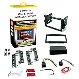 Scosche ICGM10BN Complete Double/Single DIN Stereo Installation Kit for Select Non-Amplified 2006-17 General Motors Vehicles - No Steering Wheel Remote - See Fit Guide in Images to Verify Your Vehicle