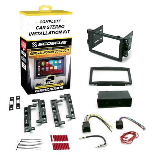 SCOSCHE Install Centric ICGM10BN Compatible with Select GM 2006-17 LAN Double DIN Complete Basic Installation Solution for Installing an Aftermarket Stereo by Scosche - Used condition - CA$10.43