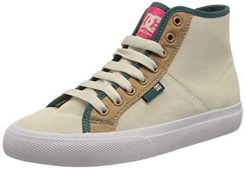 DC Shoes Manual, Zapatillas Mujer, Color Blanco Amarillo, 43 EU Cover