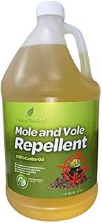 Natural Elements Mole and Vole Repellent | 100% Castor Oil | Pet Safe