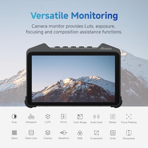 Image of Accsoon CineView M7 4K60 7inch Camera Monitor SDI HDMI Video Transmission Systems 1000nit with Camera Control 3D LUT Touchscreen DSLR Video Assist for Livestreaming /Monitoring /Recording