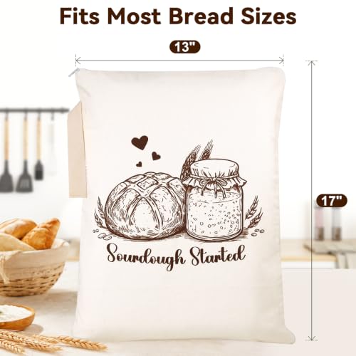 2Pack Reusable Beeswax Bread Bags with L-Shaped Zipper Access for Sourdough by OFBIC - Used condition - Image 4