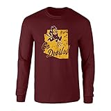 Elite Fan Shop Arizona State Sun Devils Long Sleeve Tshirt Vintage Maroon - X-Large