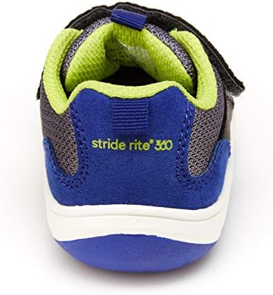 Stride Rite 360 Boy's Carson Sneaker, Grey Blue, 4 Little Kid | Image 7