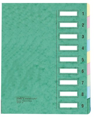 Emey Clip Junior Trieur 12 compartiments 24x32 cm Vert