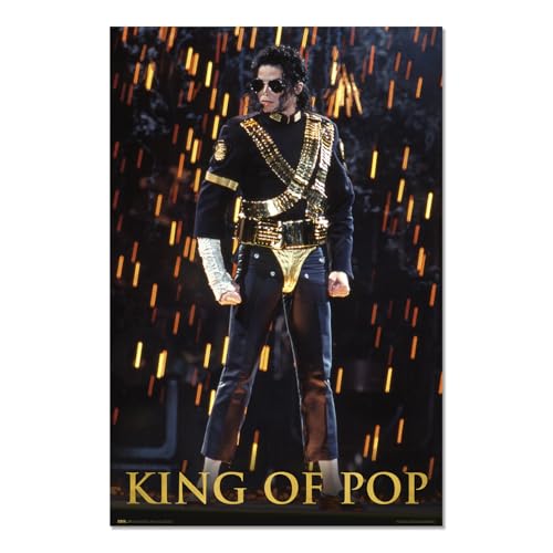 Bild: Grupo Erik Poster Michael Jackson Dangerous Kunstdruck - Deko Wohnzimmer oder Deko Schlafzimmer - Deko Zimmer - Gr��e 61 x 91 - Offizielle Lizenz f�r 11,99 EUR (-13%) statt 13,80 EUR bei amazon.de