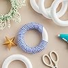 Juvale 6-Inch Foam Wreaths - White, 8-Pack - DIY Craft Supply & Wreath Base - Round Foam Rings for Home Decor #1