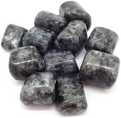 Piedras preciosas naturales pulidas de larvikita energizada, 3.53 oz A++ aprox. de 0.75 a 1 pulgada (0.75 a 1 pulgada)