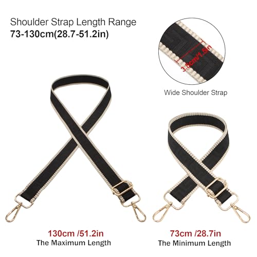 Image of Long Keeper Purse Strap Wide 3.8cm Shoulder Strap Crossbody Bag Strap Replacement Adjustable Guitar Straps for Women Handbags