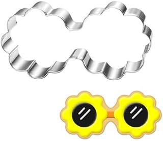 Floral Sunnies Cookie Cutter-4.3 Inch-Diswasher Safe-Sunglasses Cookie Cutter Shape for Two Groovy One Birthday Party Deco...