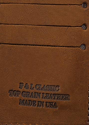 Image of RFID Blocking Men's Tri-fold Vintage Biker Cowhide Leather Steel Chain Wallet,Snap closure, Made In USA,pu315,crazy horse brown