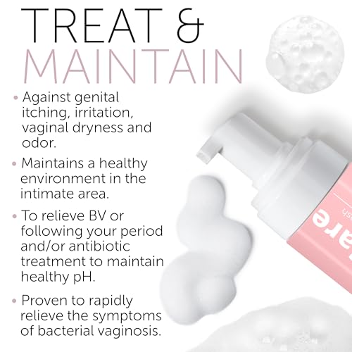 Feminine Wash | BV Treatment For Women | ph Balance Feminine Wash for Bacterial Vaginosis Treatment | Probiotic & Prebiotic Cleanser | Vaginal Dryness Hydration & Odor Control