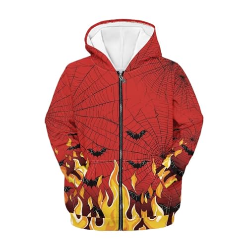 Zip Up Hoodies Kids Long Sleeve Jackets with Pocket Athletic Sport Hooded Sweatshirts for Kids 6-16 Years,S-XL Size2