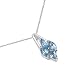Produktbild Silvancé - Damenschmuck Collier - 925 Silber, rhodiniert - echter Edelstein: Blautopas - Länge: 45cm - P458BT