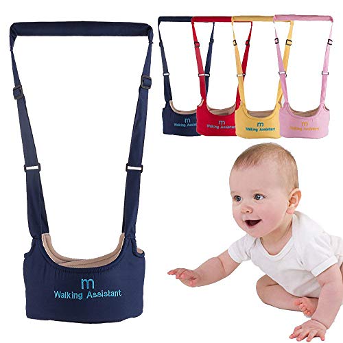 Image of Baby Toddler Walking Assistant Harness Baby Walking Learning Belt Helper Walker Wings Safety Walking Harness Walker for Baby 6-24 Months (Navy)