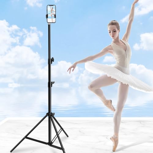 seathestars スマホ 長い三脚 最長210cm 高い コンパクト スタンド 固定 撮影 三脚スタンド スマホスタンド iPhone Android GoPro 角度調整 携帯 撮影用 運動会 発表会