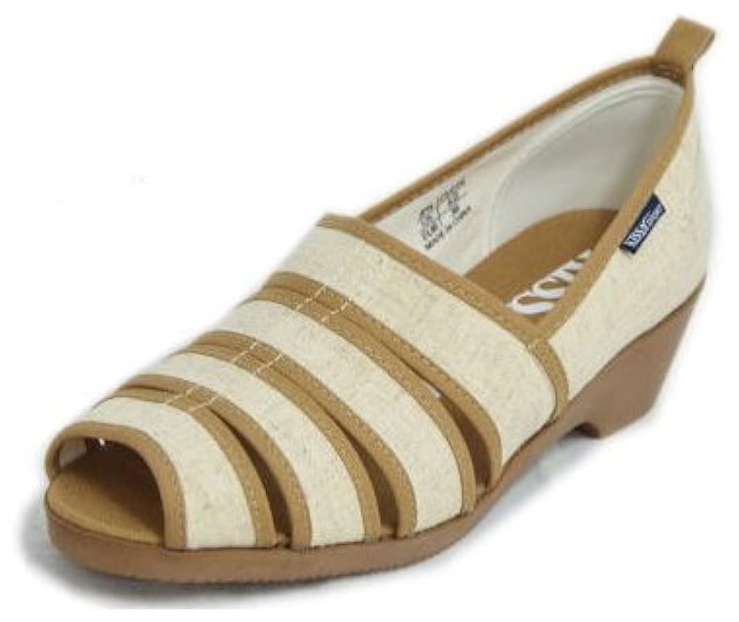 Amazon | [キサスポーツ] オープントゥパンプス KS8230 ベージュ
