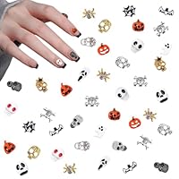 No.1101　選べるハロウィン　カボチャ　クモ　ネイルパーツ 新品 ネイルパーツ ハロウィン 40個セット 3D 立体 かぼちゃ