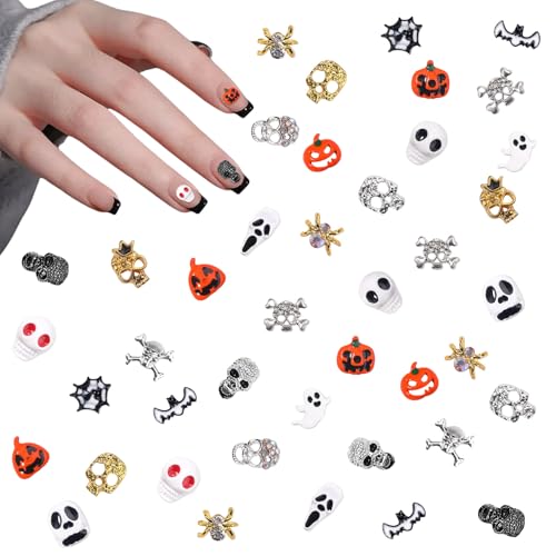 Amazon.co.jp: ネイルパーツ ハロウィン 40個セット 3D 立体