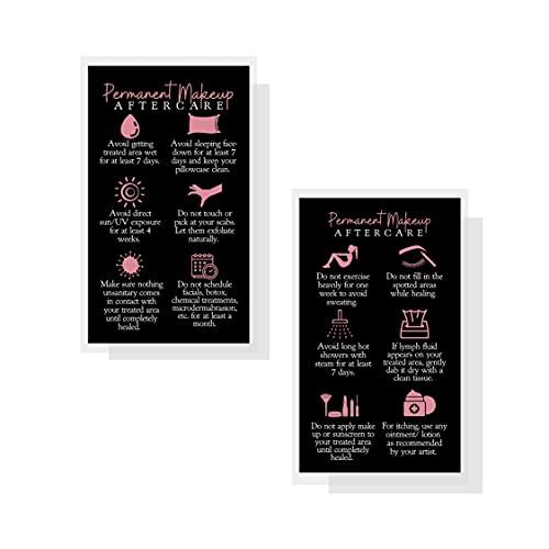 Tarjetas de cuidados post microblading indispensables para entregar a tus clientas en el estudio 2