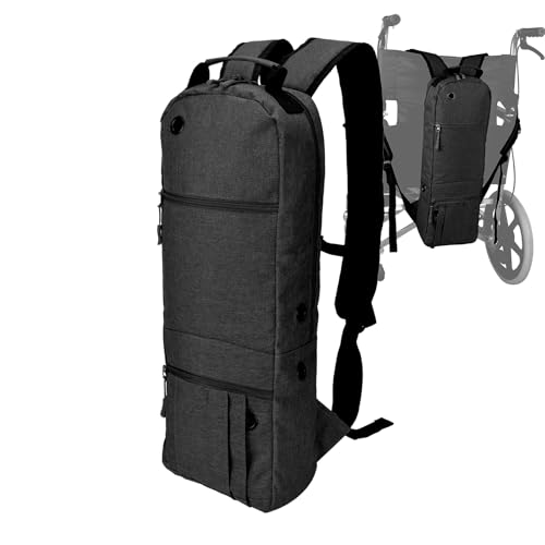 Healvaluefit Oxygen Tank Backpack O2 Cylinder Carrying Holder Bag for Tank D-M-15, JD-M-22 (Black)