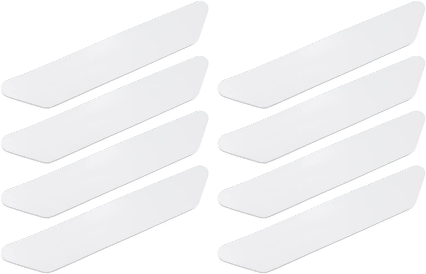 UTALIND 8 Pcs White Double Sided Non Slip Rug Grippers, Reusable Rug