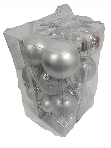 Kit de Bolas e Enfeites de Natal para arvore com 24 Peças (verrmelha)