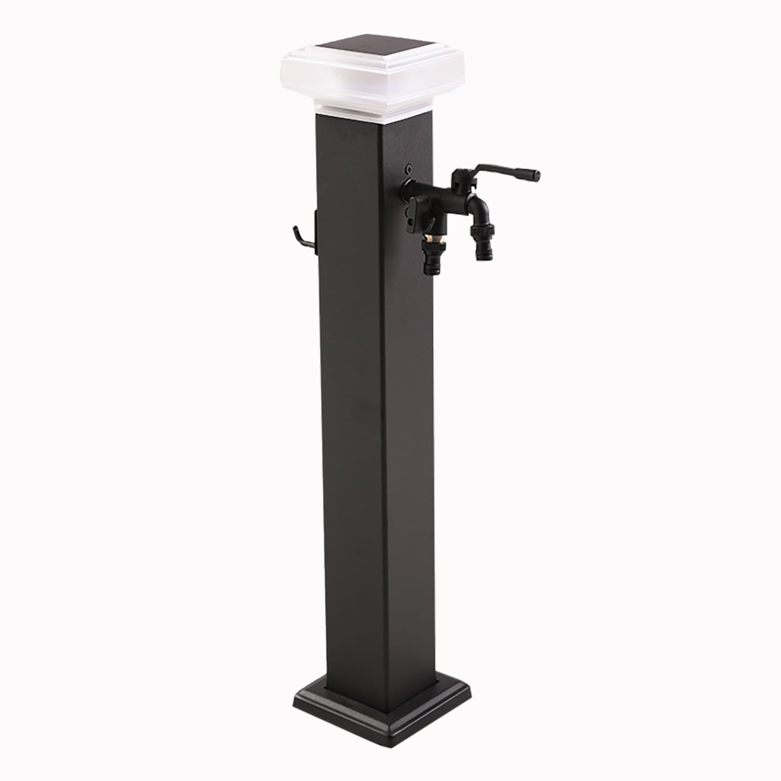 BHGFYXBS Vertical Garden Water Column With Faucet, Freestanding Hose Stand, Anti-Frost, Corrosion & Rust Resistant, Ideal For Gardens, Lawns, Courtyards, 60X15Cm,Black