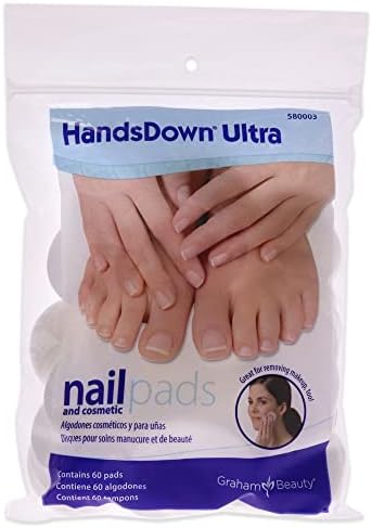 Graham Beauty HandsDown Ultra Nail and Cosmetic Pads Pads Unisex 60 Pc