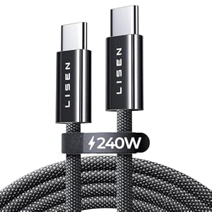 Câble USB-C 240W 2m Charge Rapide PD 5A LISEN