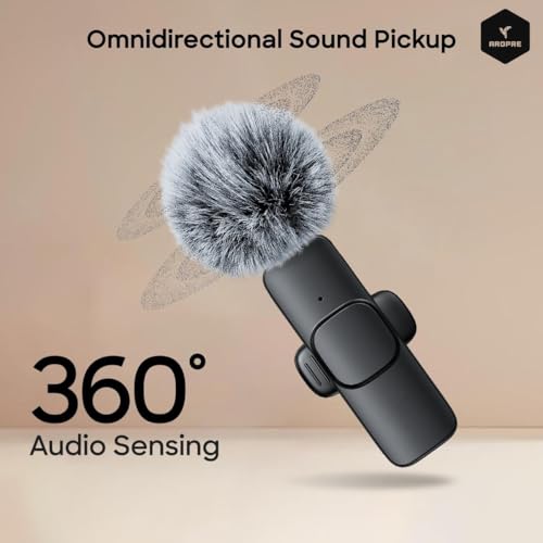 Image of AI K9 Professional Wireless Microphone for YouTube, AI Noise Cancelling Lavalier Mic for Video Recording, Best Wireless Mic for Content Creators
