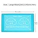 Vivaglory Pet Water Bowl Placemat Large 24''L x 16''W Grade Silicone Food Mat Waterproof Non-Slip Dog Feeding Mat Anti-Messy Design, Turquoise