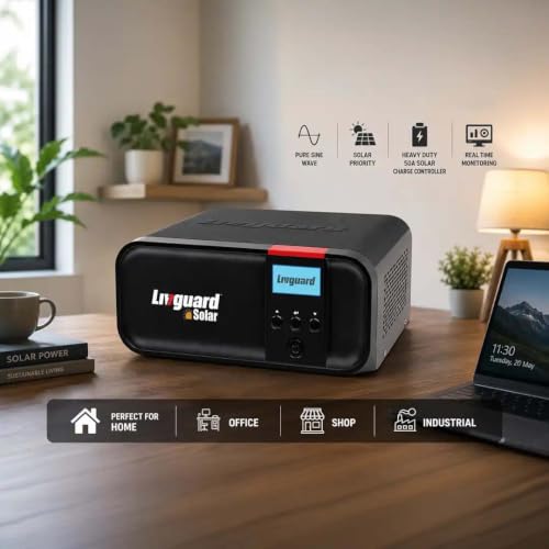 Image of Livguard SunVolt 1575+ 1100VA Solar Inverter | LCD Display | Pure Sine Wave Inverter