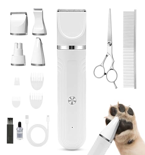 Flintronic Cortapelos para Mascotas, Recortadora Profesional, Cortapelos y Ccortauñas Recargable, Cortapelos Perros Gatos, Afeitadora eléctrica para Perros Gatos Patas Orejas Ojos Cara - imagen 8